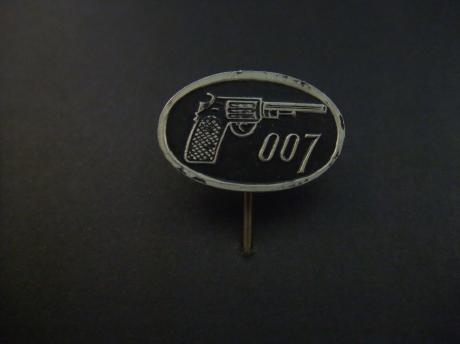 James Bond agent OO7 zwart -zilverkleurig pistool